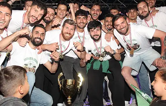 Konya takımında coşkulu kutlama