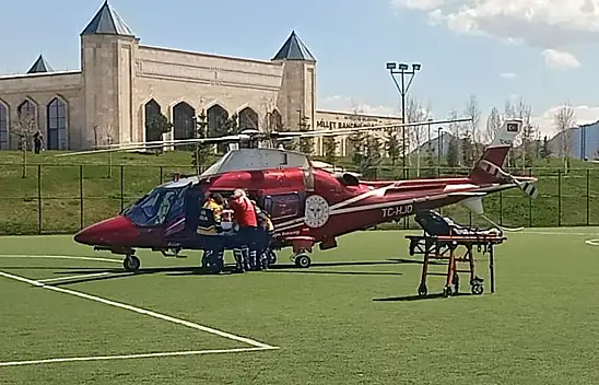 Konya'ya hava ambulansıyla acil sevk