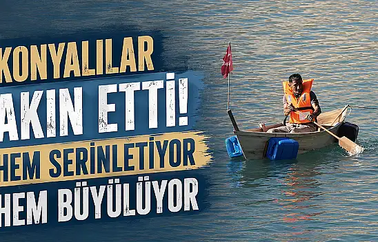 Konyalılar akın etti! Hem serinletiyor hem büyülüyor