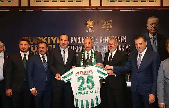 Konyaspor Başkanı Atiker, Efkan Ala ile buluştu