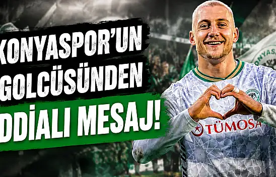 Konyaspor'un golcüsü Kramer'den iddialı mesaj!