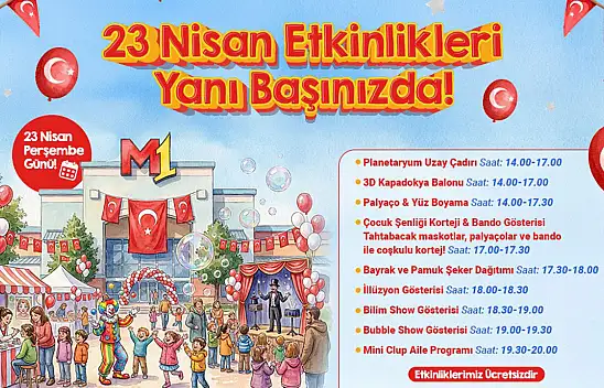 M1 Konya AVM'de 23 Nisan sürprizi