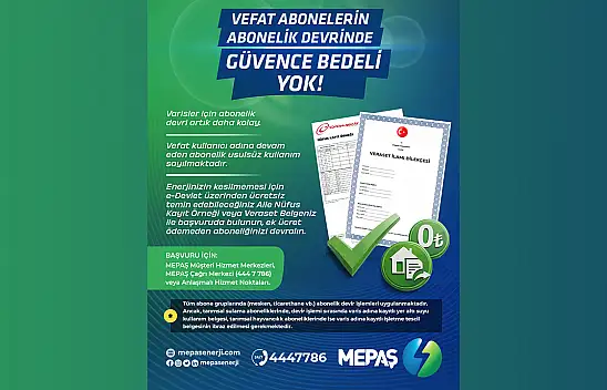MEPAŞ'tan yeni bir abonelik kolaylığı