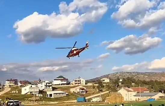Patpat kazasında yaralanan vatandaş Konya'ya sevk edildi