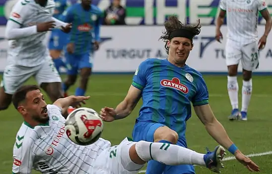 Rotasyonlu Konyaspor tat vermedi! Rize'de seri sonu