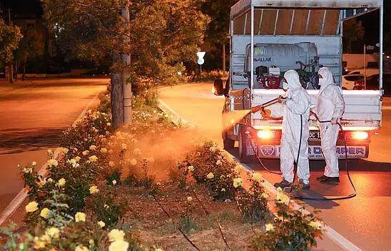 Selçuklu Belediyesinin ilaçlama mesaisi sürüyor