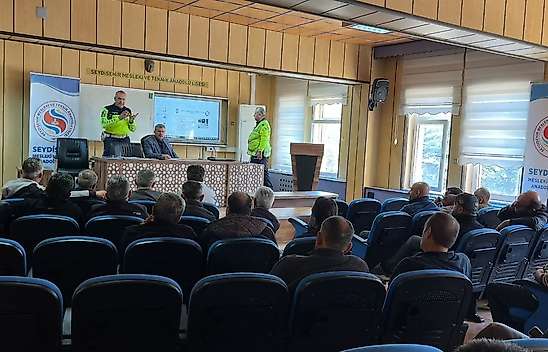 Seydişehir'de okul servisleri için güvenlik eğitimi verildi