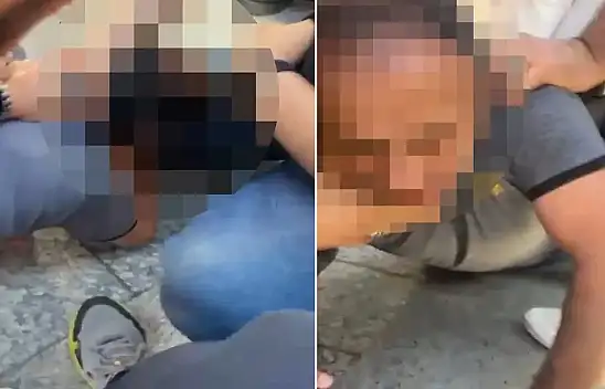 Tramvayda taciz iddiası! Yolcular şüpheliyi darbetti