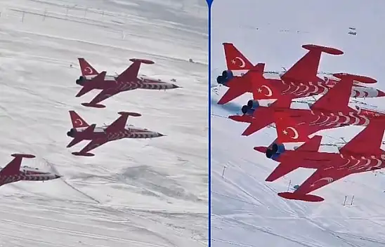 Türk Yıldızları eğitim uçuşlarından görüntü paylaştı