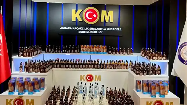 'Çengel-4' operasyonlarında 25 bin 603 litre kaçak ve sahte içki ele geçirildi

