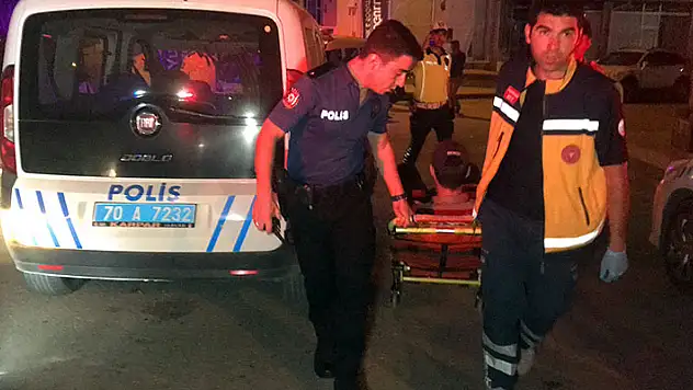 'Dur' ihtarında bulunan bekçiye çarpıp kaçtı