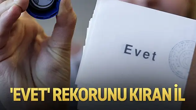 'Evet' rekoru Bayburt'tan geldi