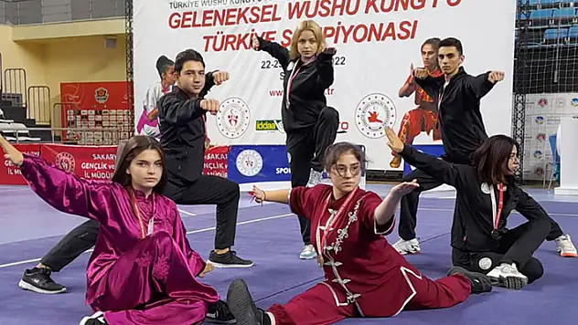 Geleneksel Wushu Kung Fu Türkiye Şampiyonası'nda Meram Belediyespor'a 5 madalya