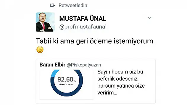 'Hoca gibi hoca rektör gibi rektör!'