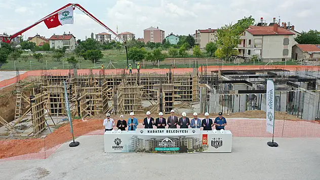  Karatay'da Aksapark Konut Yapı Kooperatifi'nin temeli atıldı

