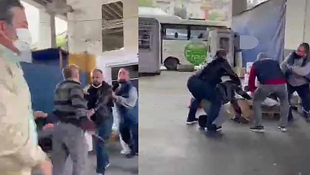 'Kargomu neden geç getirdin?' kavgası! Birbirlerine girdiler