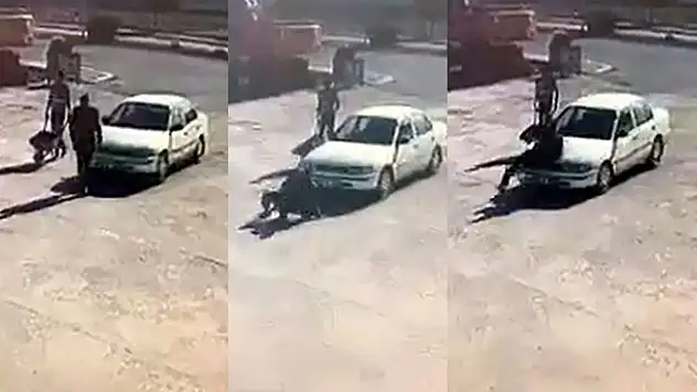  Konya'da şaka gibi kaza kamerada 