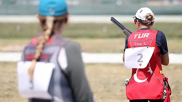  Konya'da skeet kategorisinde düzenlenen organizasyonda 81 sporcu mücadele etti