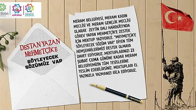 'Mehmetçik'e Söyleyecek Sözümüz Var'