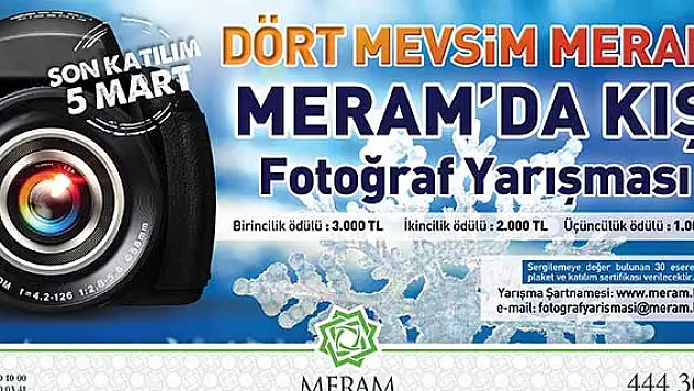 'Meram'da kış' fotoğraf yarışması