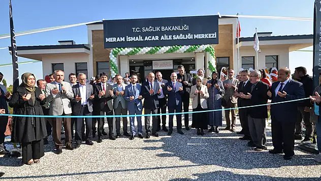  Meram İsmail Acar Aile Sağlığı Merkezi törenle açıldı
