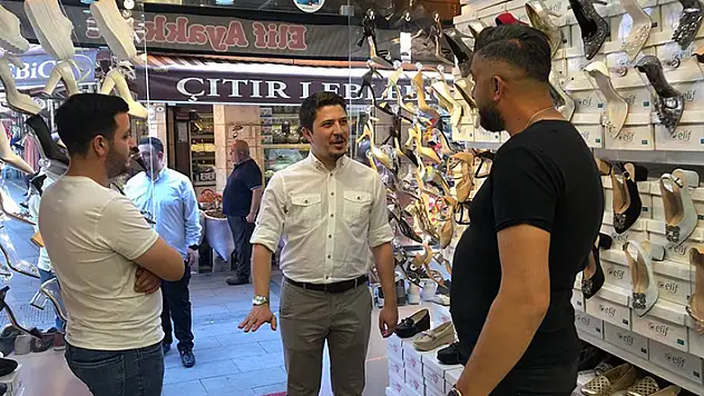  Milletvekili Selman Özboyacı, Bedesten esnafını ziyaret etti