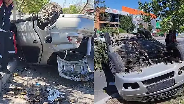  Niğde- Konya yolunda otomobil takla attı: 2 yaralı
