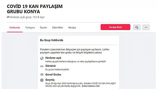 'Plazma kan için  gruplar kuruldu'