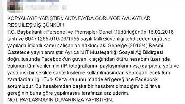 'Resmileşti dikkat' paylaşımlarına inanmayın