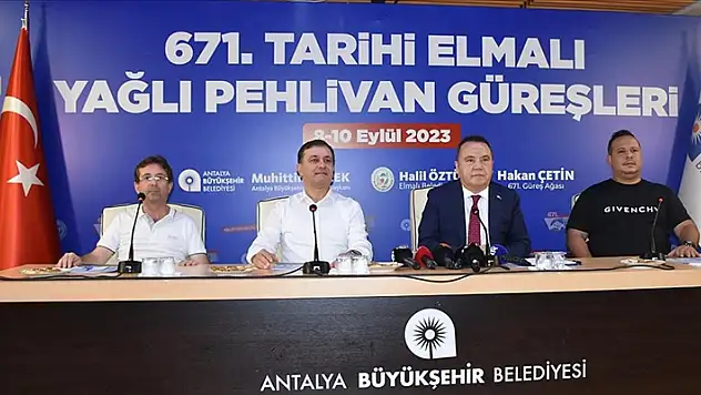 'Türk'ün ilk er meydanı' Elmalı'da güreş heyecanı başlıyor

