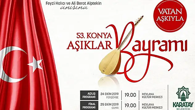 'Türkiye'nin Aşıkları' bu yıl Konya'da buluşuyor