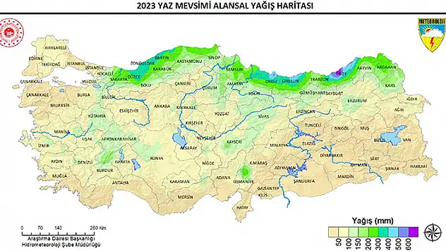 'Yaz mevsimi yağışları' Türkiye genelinde arttı Marmara ve Güneydoğu'da azaldı

