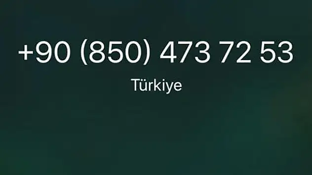 08504737253 no'lu hattan arama alıyorsanız dikkat