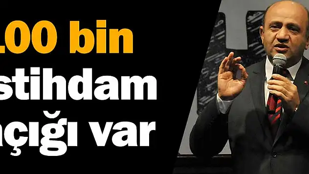 100 bin istihdam açığı var
