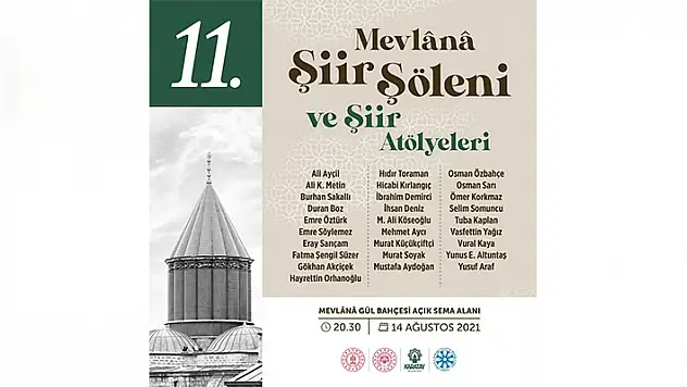 11. Mevlana Şiir Şöleni sanatseverleri Karatay'da buluşturacak
