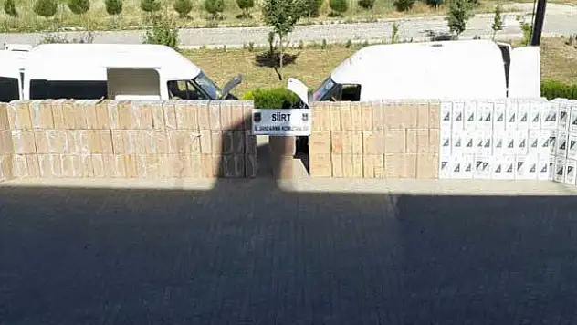 126 bin 500 paket kaçak sigara ele geçirildi