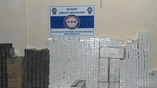 16 Bin 959 paket kaçak sigara ele geçirildi