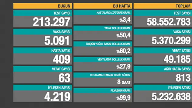 20 Haziran koronavirüs verileri açıklandı! İşte Kovid-19 hasta, vaka ve vefat sayısında son durum