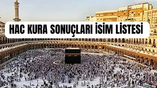 2026 Yılı Hac Kurası sonuçlarını öğrenme: Detaylar için tıklayınız...