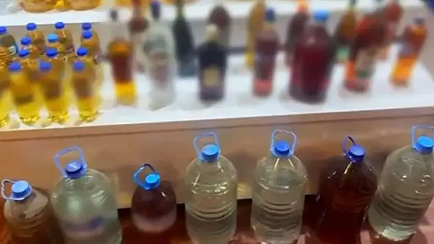 227 litre sahte içki ele geçirildi