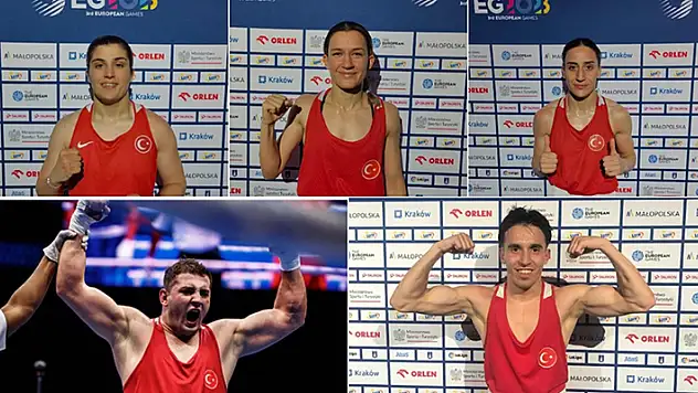 3. Avrupa Oyunları'nda 5 milli boksör çeyrek finale yükseldi
