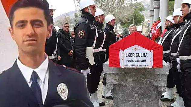 3 aylık polis memurunun kahreden ölümü! Son yolculuğuna uğurlandı
