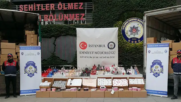 30 milyon lira değerinde binlerce sahte parfüm ele geçirildi
