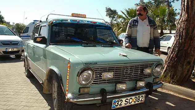 39 yıllık Murat 124 otomobiline gözü gibi bakıyor
