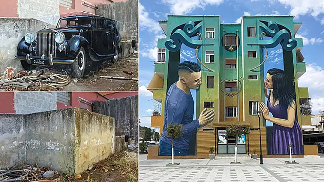 3D duvar resimleri şaşırtıyor