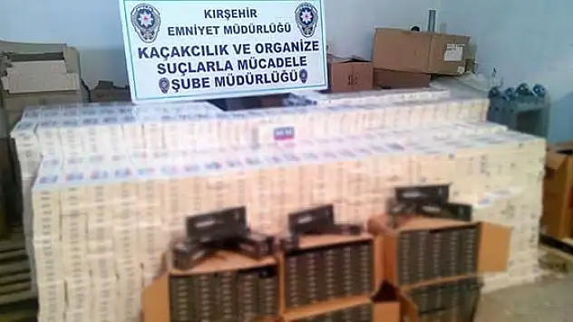 43 bin paket gümrük kaçağı sigara ele geçirildi