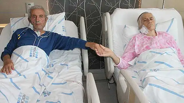 46 yıllık evli çift peş peşe bypass oldu