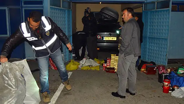 5 bin paket kaçak sigara yakalandı