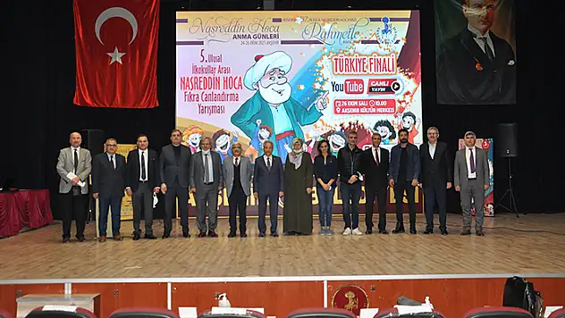 5. Ulusal İlkokullararası Nasreddin Hoca Fıkra Canlandırma Yarışması şampiyonu Konya'dan
