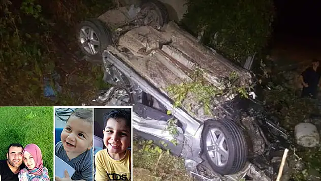 50 metreden şarampole uçan otomobilde bir aile yok oldu: 4 ölü
